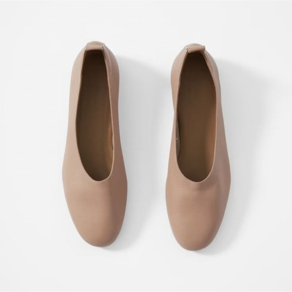 Everlane The Day Glove in Tan Leather New Womens Shoes Loafer Flats - Picture 12 of 12